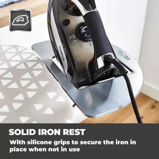 Small Ironing Board Silver with Geo Cover