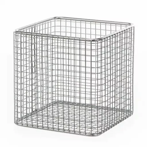 Square Wire Basket 120 x 120 x 120 mm