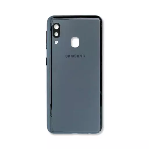 Back Cover w/ Camera Lens (Service Pack) (Black) - For Galaxy A20e (A202)