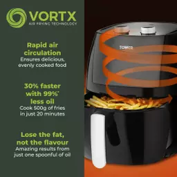 Vortx Vizion 7 Litre Manual Air Fryer, Air Fryers