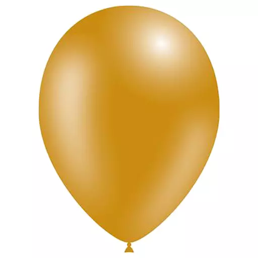Latex Balloons - Metallic Gold - Pack of 50
