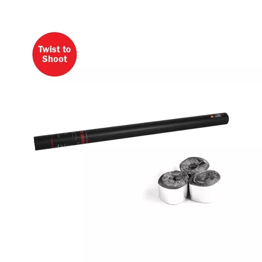 Equinox Handheld Confetti Streamer Cannon 80cm Silver Met