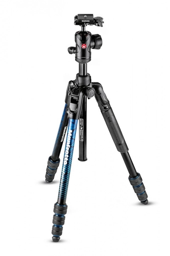 Befree Advanced Aluminum Travel Tripod Twist Blue, Ball Head