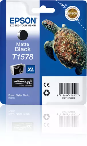 Epson C13T15784010/T1578 Ink cartridge black matt 25,9ml for Epson Stylus Photo R 3000