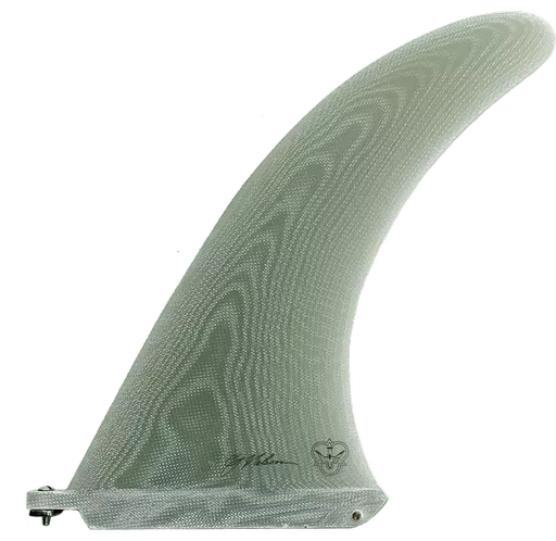 Flying Diamonds C J Nelson Power Flex Single Fin 9.5" - Clear Volan