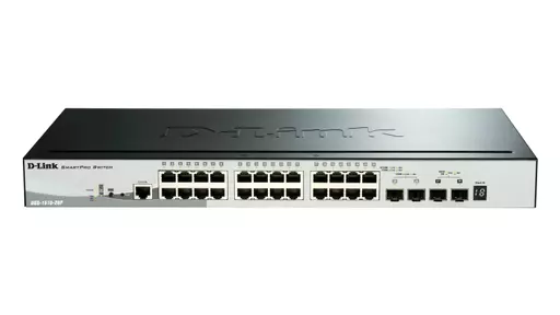 D-Link DGS-1510-28P network switch Managed L3 Gigabit Ethernet (10/100/1000) Power over Ethernet (PoE) Black