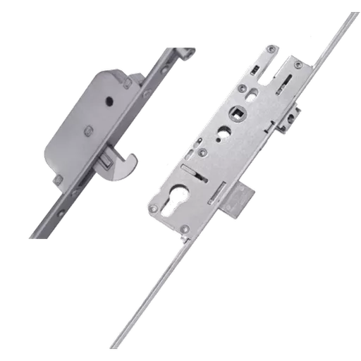 ELITE Compact Lever Operated Latch & Deadbolt Twin Spindle Designed To Accept Optional Shootbolts - 2 Hook 4 Roller