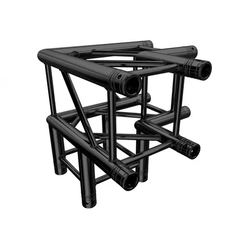Global Truss Standard F34 3 Way 90 Degree Corner Black