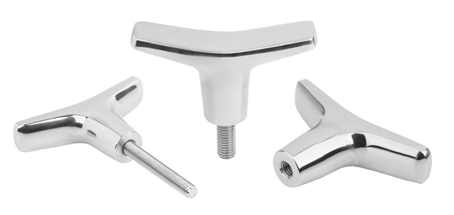 K1515 - Hygienic 316 Stainless Steel T-Grip Thread Size M5-M8