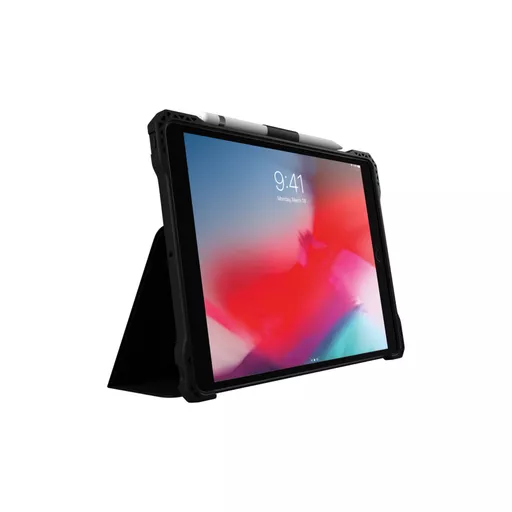 MAXCases Extreme Folio-X2 for iPad 9 (7/8) 10.2" (2021) (Black-New Wipeable Material) (Black)