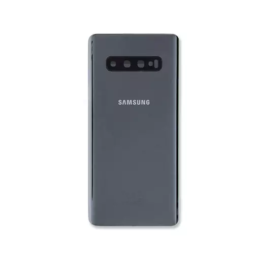 Back Cover w/ Camera Lens (Service Pack) (Ceramic Black) - Galaxy S10+ (G975)