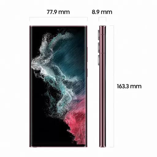 Samsung Galaxy SM-S908B 17.3 cm (6.8") Dual SIM Android 12 5G USB Type-C 12 GB 256 GB 5000 mAh Burgundy - Modified