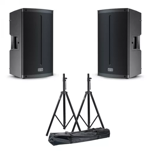 FBT X-Lite 110A Active Speakers with Stand Kit Bundle