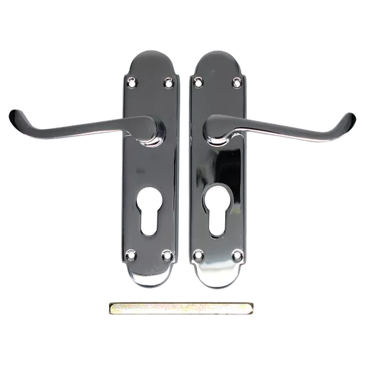 EPSOM Lever Euro Plate Door Handles