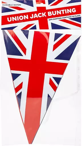 Union Jack Pennant Bunting 20ft (10 flags)