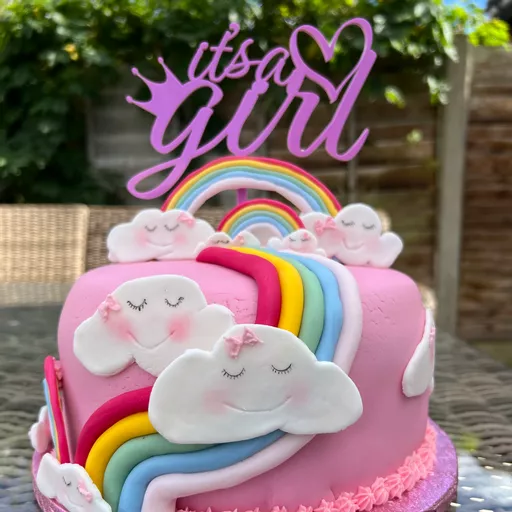 It's A Girl Cake Topper