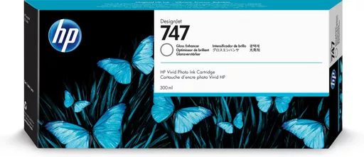 HP P2V87A/747 Ink cartridge Gloss-Enhancer 300ml for HP DesignJet Z 9+