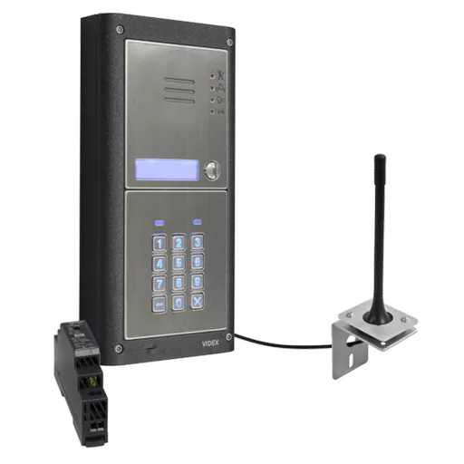 VIDEX 4K1S/GSM/CL 1 Way Surface Mounted Audio GSM Kit with Keypad