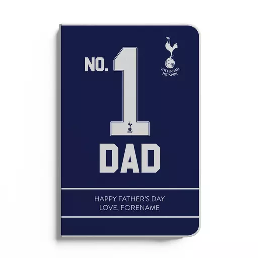 Tottenham Hotspur No.1 Dad A5 White Lined Notebook