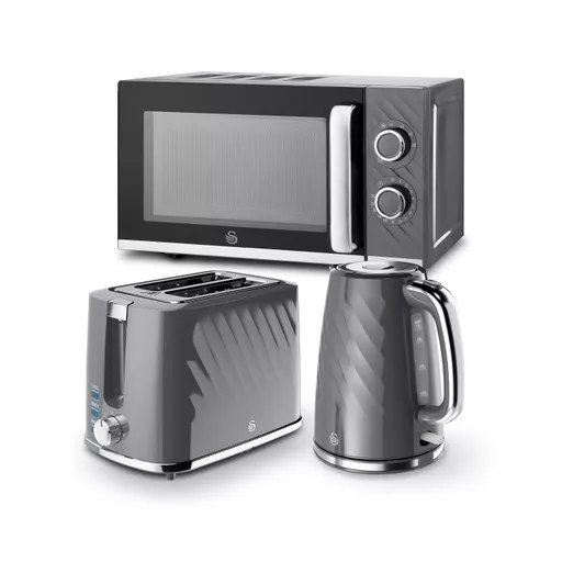 Swan Windsor 2 Slice Toaster, 1.7L Kettle and 20L Microwave Set