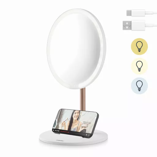 Desktop LED Magnetic Mirror