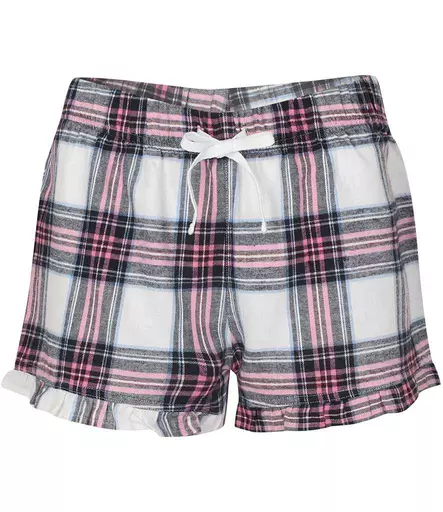 SF Ladies Tartan Frill Lounge Shorts