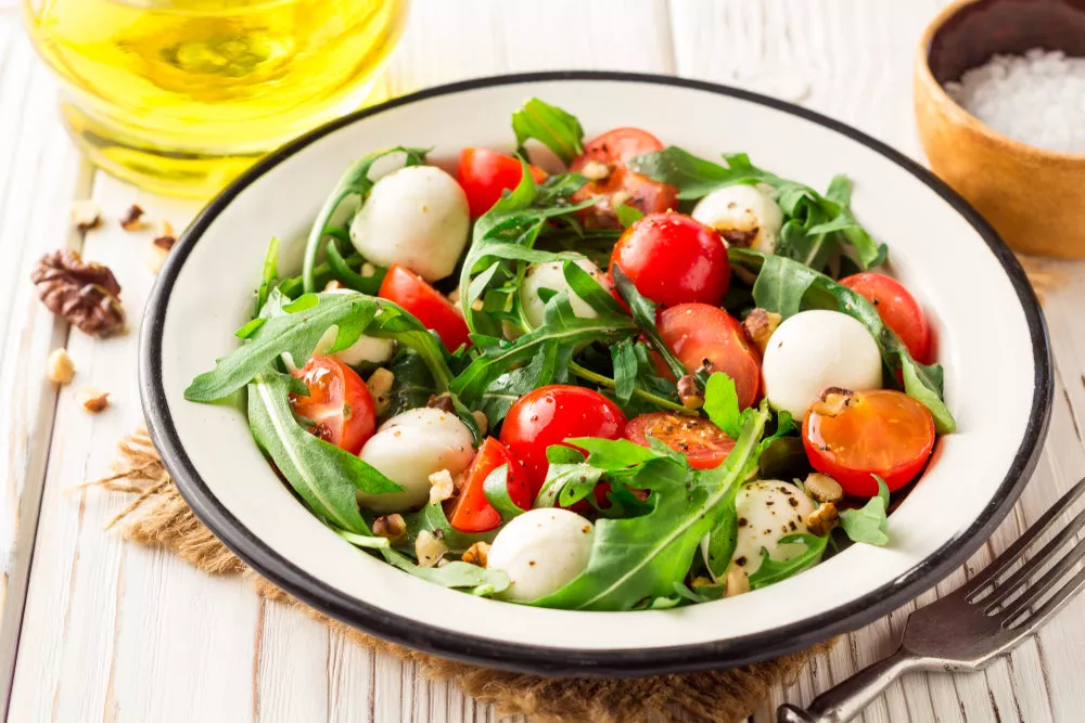 Simple mozzarella salad