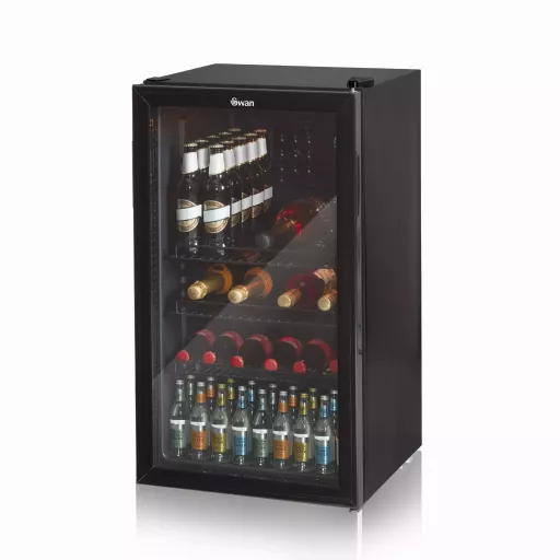 Swan 80L Glass Fronted Under Counter Fridge