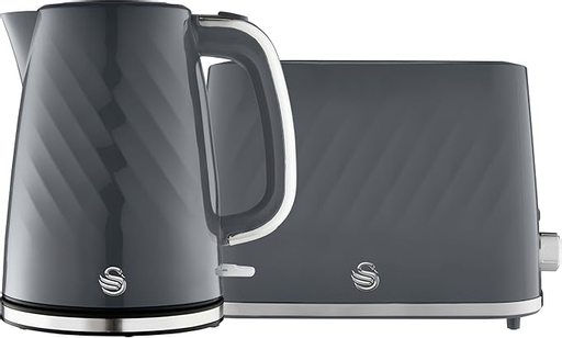 Swan None Windsor 2 Slice Toaster And Cordless Kettle Bundle In Grey