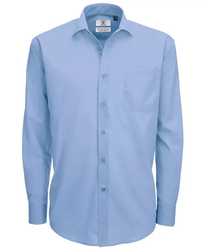 Men's Smart Long Sleeve Poplin Shirt