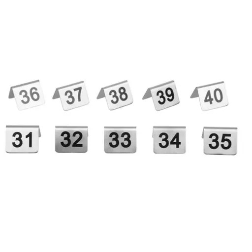 31-40 S/S TABLE NUMBERS