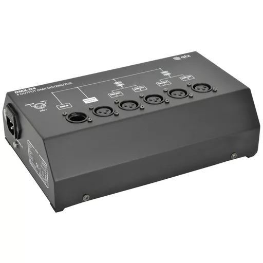 QTX DMX-D4 4-Way DMX Booster / Distributor