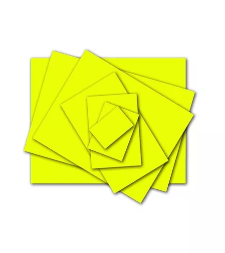 Dayglo Yellow Label Cards