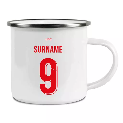Liverpool FC Back of Shirt Enamel Camping Mug