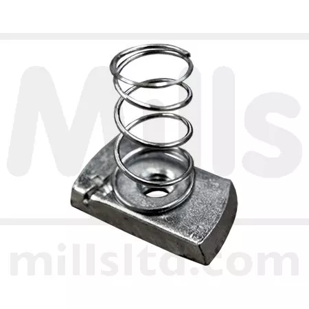 M10 Long Spring Nut - Pk100