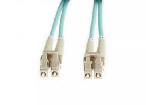 4Cabling FL.OM4LCLC05M fibre optic cable 0.5 m LC OM4 Aqua colour