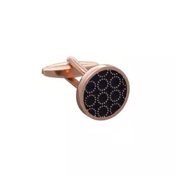 Circular 'O' Rose Gold Cufflinks