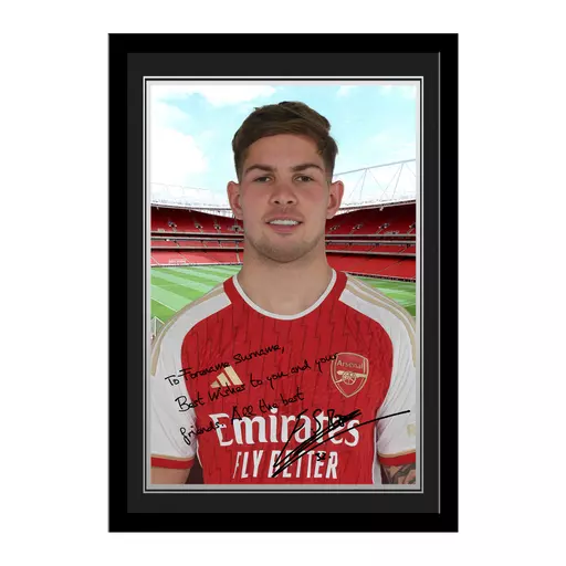 Arsenal FC Smith-Rowe Autograph Photo Framed