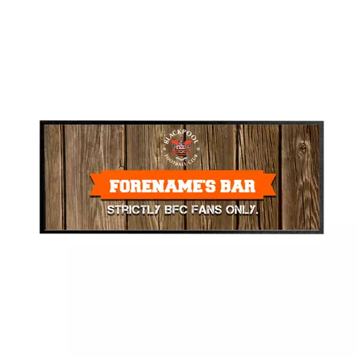 Blackpool Wood Name Regular Bar Runner