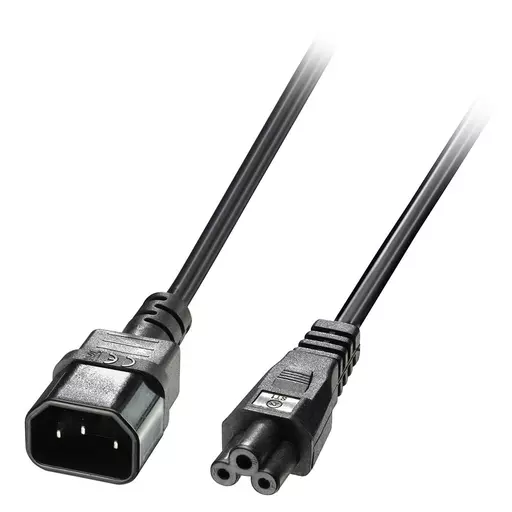 Lindy 2m IEC C14 to IEC C5 Mains Cable