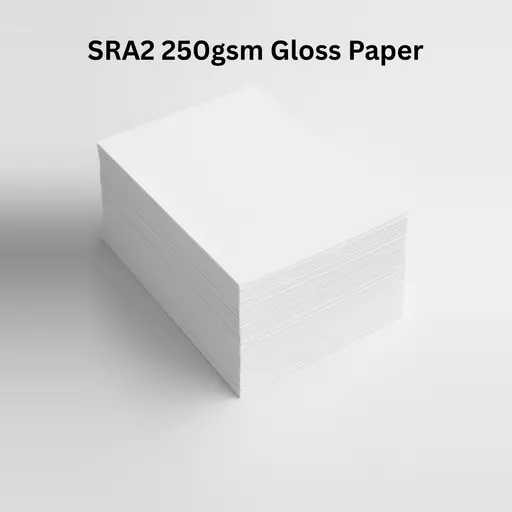 SRA2 White 250gsm Gloss coated Paper For Laser and Digital Printing