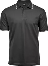 Men's Luxury Stripe Stretch Polo