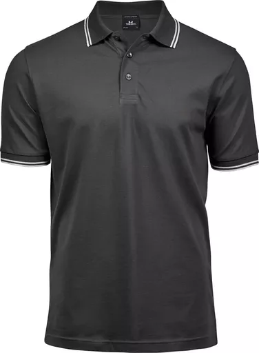 Men's Luxury Stripe Stretch Polo