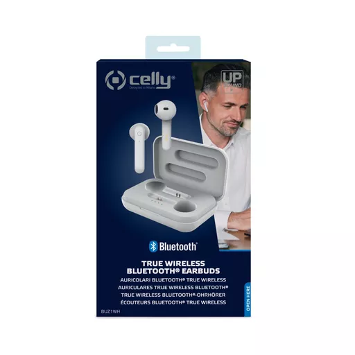 Celly Buz 1 Headset Wireless In-ear Calls/Music Micro-USB Bluetooth White