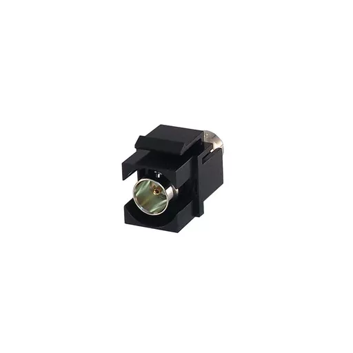 BNC 75Ω ohm Keystone Coupler, Black (3Gbps)