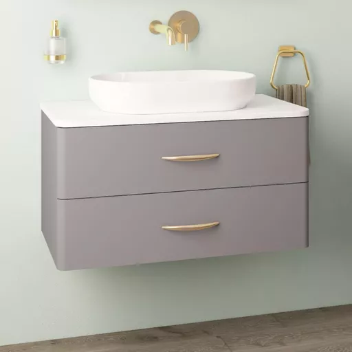 Linn 550x350mm Sit on Basin - White