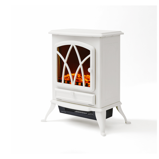 Photos - Fireplace Box / Freestanding Stove Warmlite 2KW Stirling Electric Fire Stove White WL46018W 
