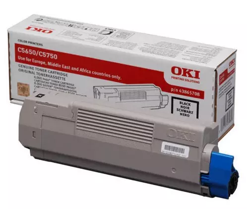 OKI 43865708 Toner black, 8K pages/5% for OKI C 5650