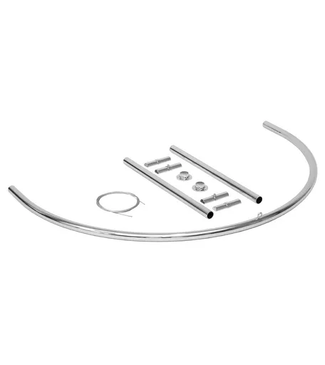 Chrome Changing Room Semi Circle Kit