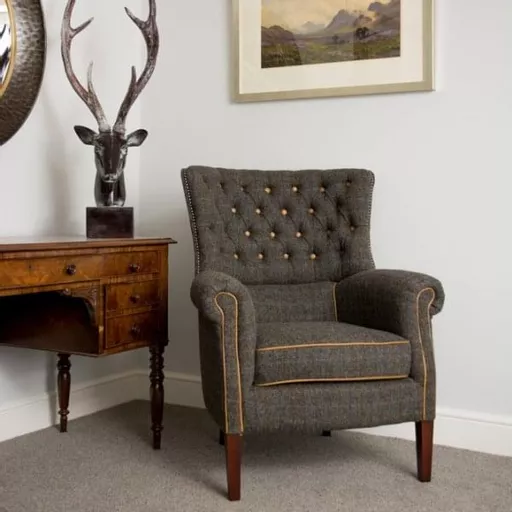 Cavendish Harris Tweed Chair in Usit Night